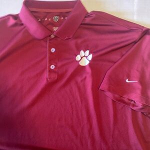 Nike Golf Tour Performance Polo Shirt Dri-Fit Stretch CLEMSON WINE 3XL 128898